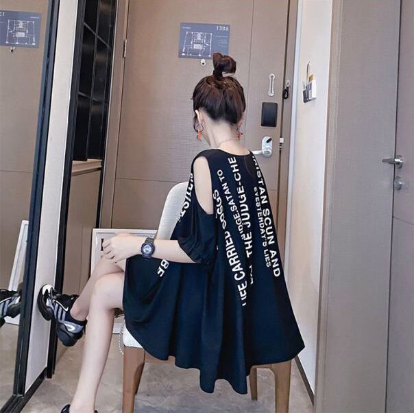 柔らかくて優しい印象 ファッション 美人度アップ プリント 全3色 半袖 Tシャツ F-9088