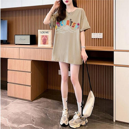デザイン性と素材感を兼ね備えたゆったり半袖Tシャツ<F-2948>