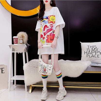スタイリッシュ   一目惚れ Tシャツ カットソー＜F-3531＞