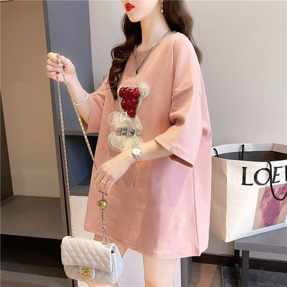 デザインセンス重工業立体パターンベアーズニューアイロンダイヤメッシュ半袖Tシャツ<F-2916>