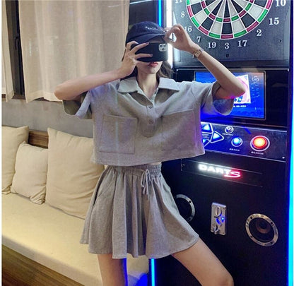 好感度UP ファッション 今季マストバイ 個性派 半袖Ｔシャツⅹパンツセット<F-11569>