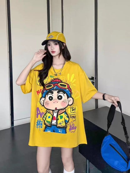 売れ筋 プリント 大人気 半袖 Tシャツ F-13285