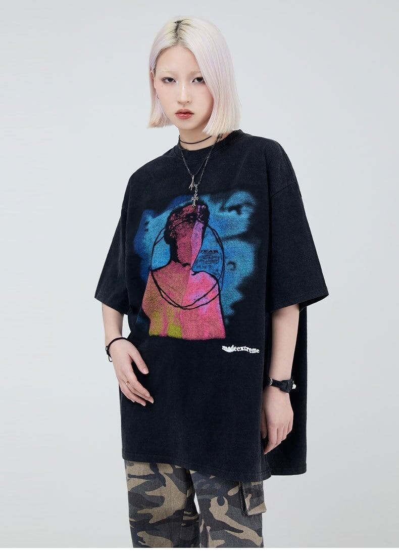 大注目   ストリート系 プリントTシャツ ＜F-2875＞