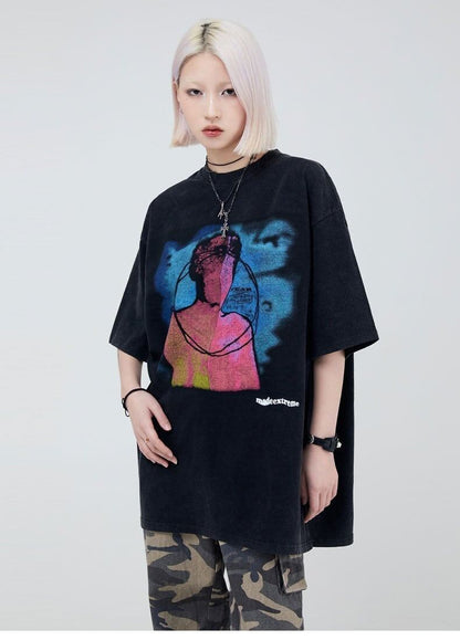 大注目   ストリート系 プリントTシャツ ＜F-2875＞
