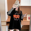 絶対流行 カジュアル アバンギャルド レイヤード風 プリント全3色 Tシャツ＜F-9587＞