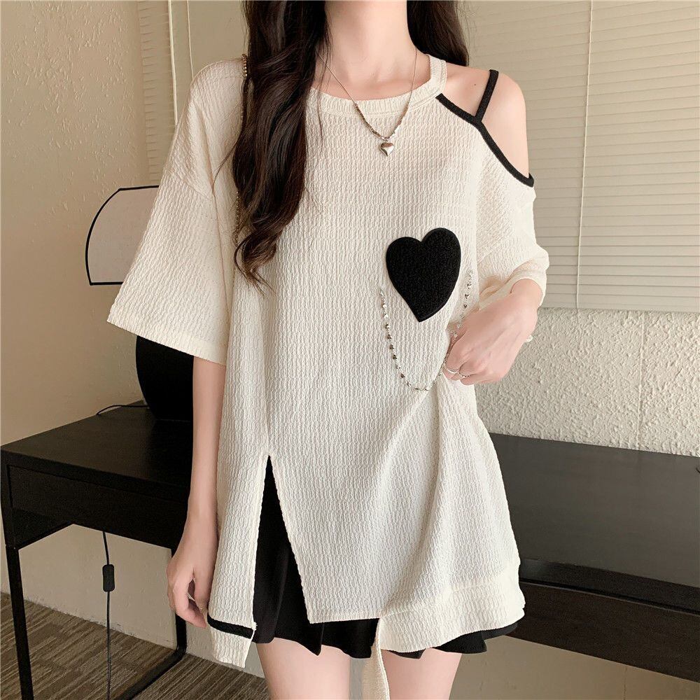 超人気商品 オフショルダー ファッション Tシャツ ＜F-8667＞