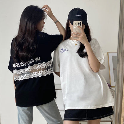 デザイン感   チャーミング Tシャツ カットソー＜F-3538＞