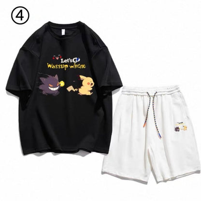 今季マストバイ ファッション男女兼用 超人気 Ｔシャツ+ パンツ セットアップ F-13271