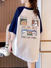 話題沸騰中 プリント 4色選択可 Tシャツ カットソー＜F-8276＞