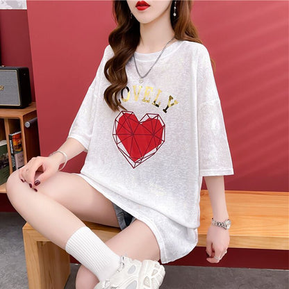 話題沸騰中 ファッション 個性派 プリント 全3色 半袖Tシャツ<F-8508>