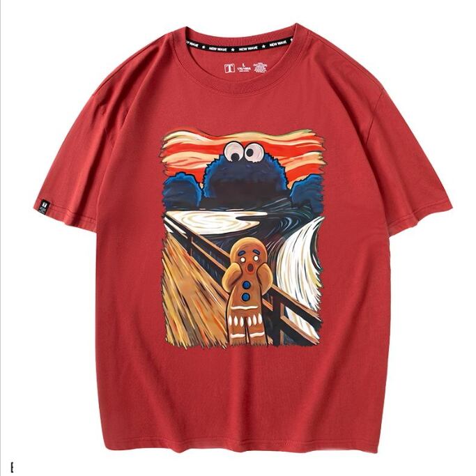 男女兼用 シンプル 着心地良い ゆったり Tシャツ F-13212