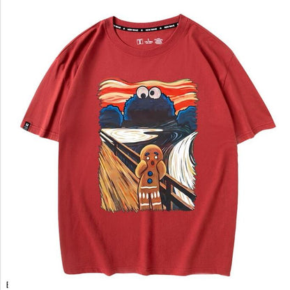 男女兼用 シンプル 着心地良い ゆったり Tシャツ F-13212
