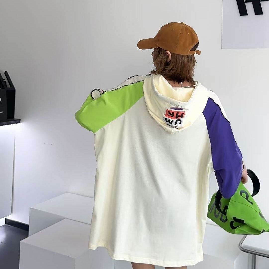 売り切れ必至 プリント カジュアル 切り替え 半袖Tシャツ カットソー＜F-8257＞