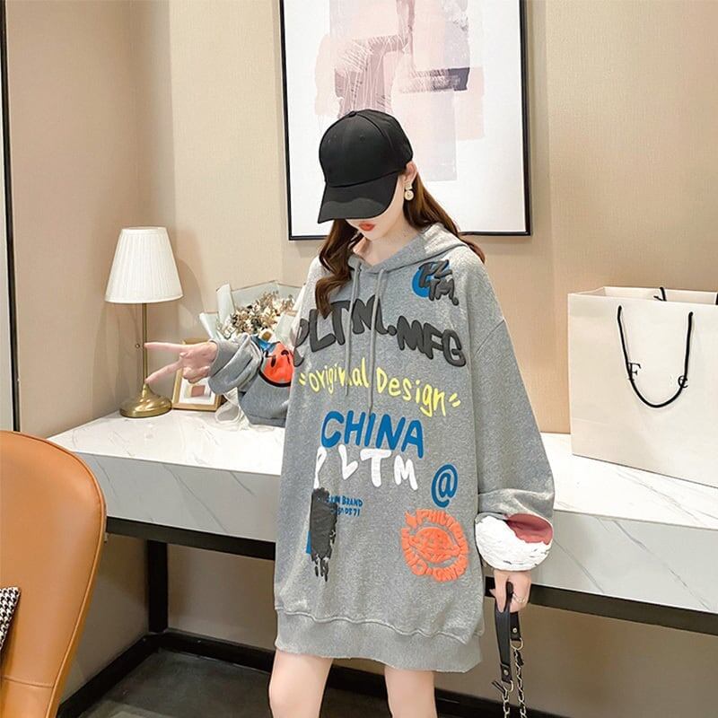 気質溢れる   女性力を高める 長袖 スウェット パーカー＜F-2844＞