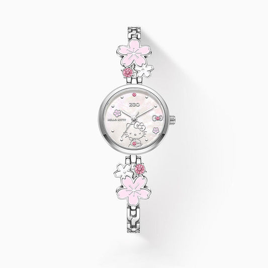 （半額！期間限定）桜モチーフ 女性用 クォーツ 腕時計 C-450