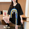 着回し力抜群 個性派 高見えデザイン 着心地良い 2色選択 半袖 Tシャツ <F-9277>