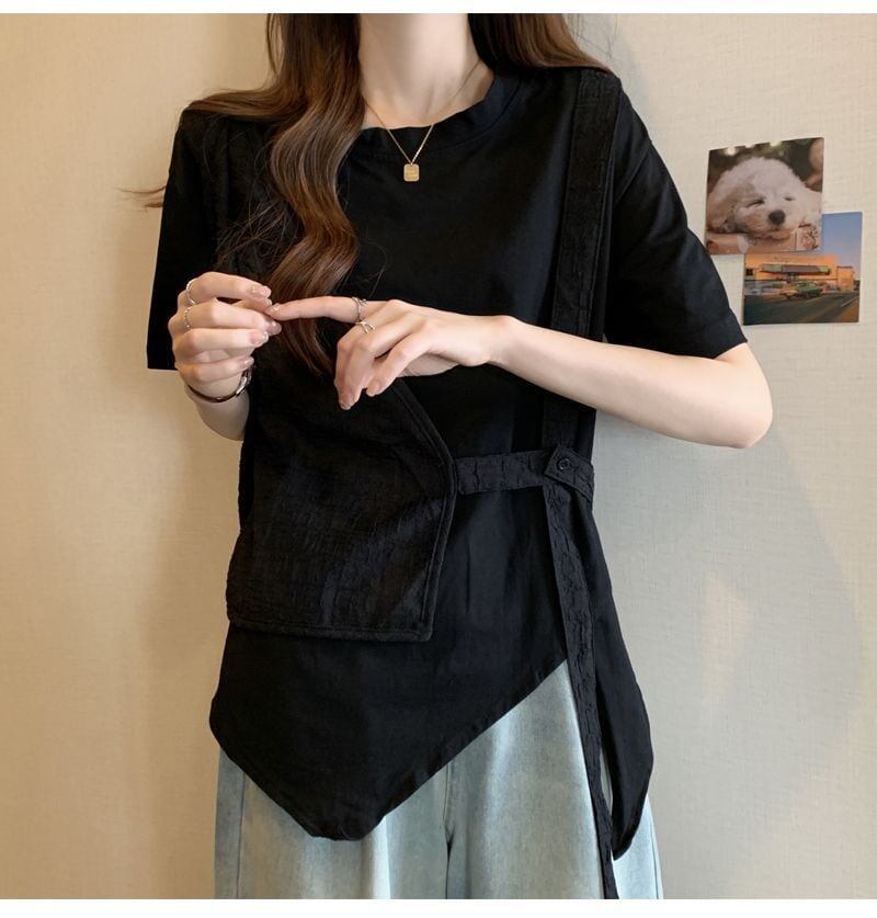 売れ筋 着回し力抜群 定番シンプル 売り切れ必至 全2色 Tシャツ <F-11999>
