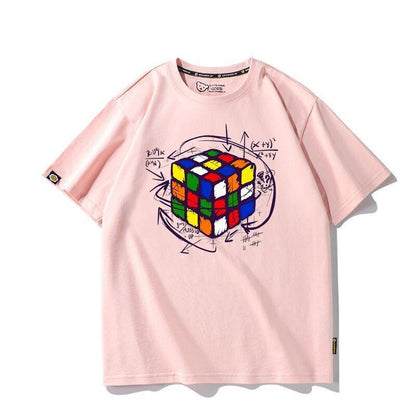 カジュアル プリント アバンギャルド 全7色 半袖 Tシャツ <F-11536>