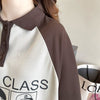 早い者勝ち   POLOネック ロング ラグランTシャツ ゆったりワンピース＜F-4027＞