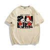 話題沸騰中   カジュアル プリント 全3色 半袖 Tシャツ 男女兼用F-8987