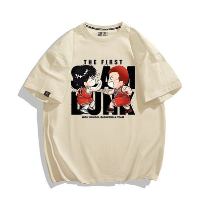 話題沸騰中   カジュアル プリント 全3色 半袖 Tシャツ 男女兼用F-8987