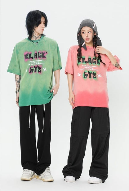 見逃し厳禁   ストリート系 アルファベット プリントTシャツ ＜F-2921＞