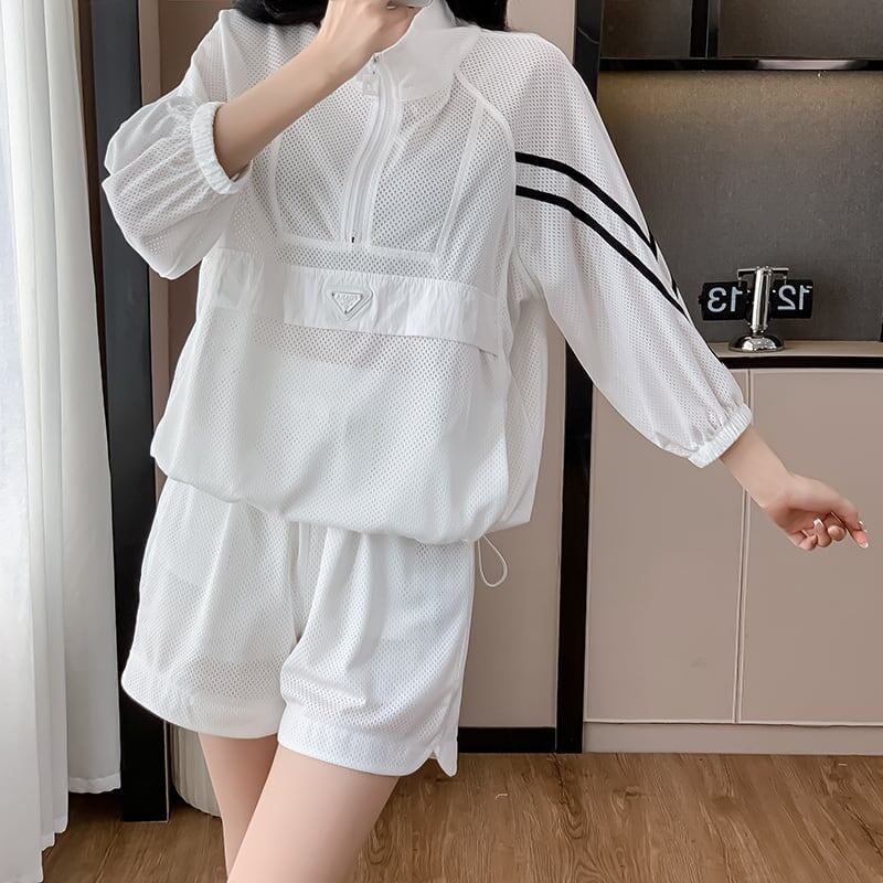 新商品 上質 簡潔 カジュアル 半袖Tシャツ ショートパンツ セットアップ ＜F-8832＞