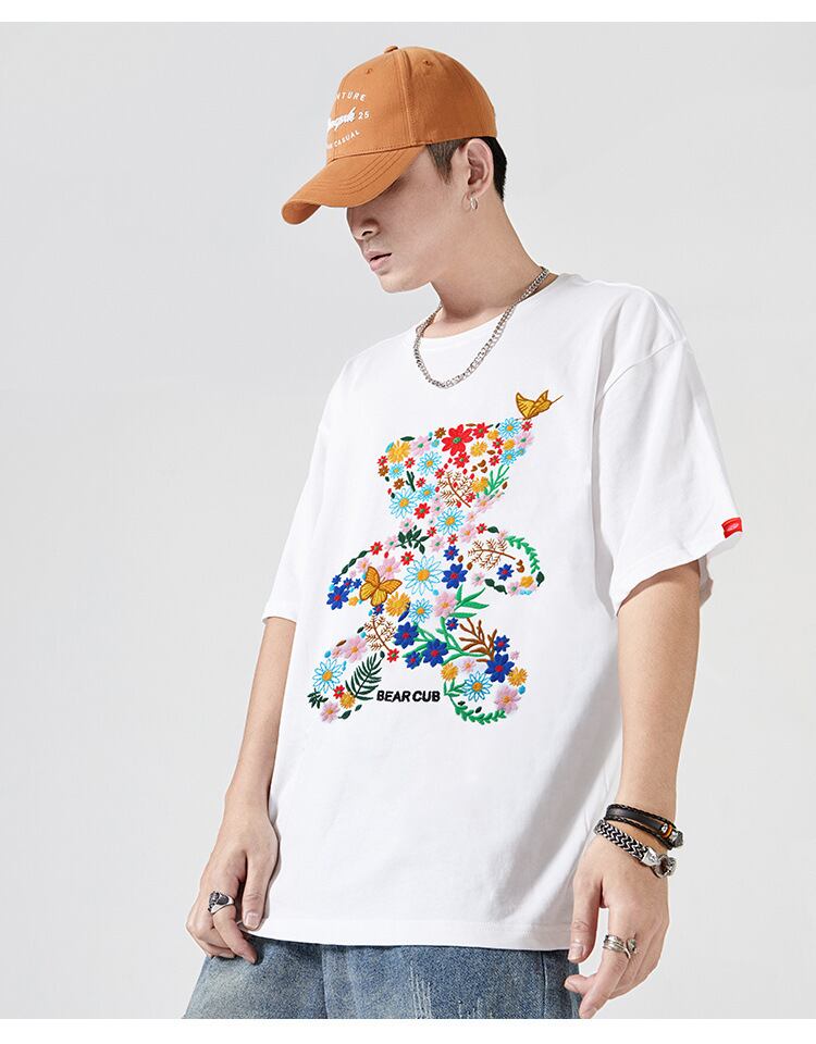 上質 絶対流行 早い者勝ち 早い者勝ち カジュアル 男女兼用 2色選択 Tシャツ<F-11131>