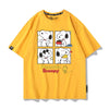 男女兼用 プリント カジュアル Tシャツ F-13452