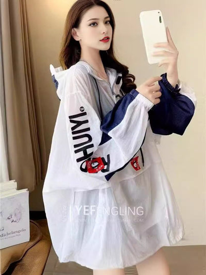 美人度アップ 売り切れ必至 ファッション 超人気 シンプル 透け感 日焼け対策 2色 シャツ ＜F-11465＞