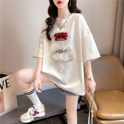 デザインセンス重工業立体パターンベアーズニューアイロンダイヤメッシュ半袖Tシャツ<F-2916>
