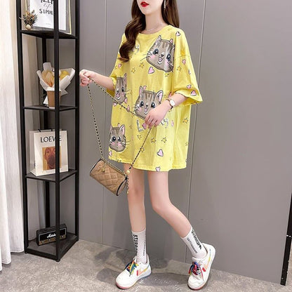 オシャレ度満点   一目惚れ Tシャツ カットソー＜F-3482＞