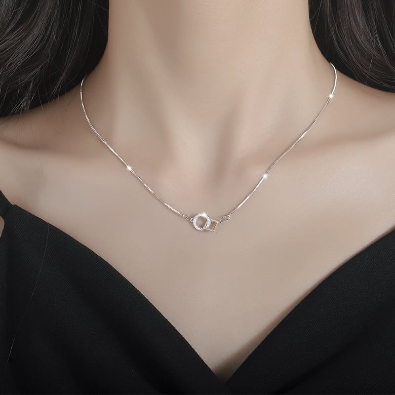 女性力を高める 気質溢れる シンプル ネックレス アクセサリー＜isf-2508＞