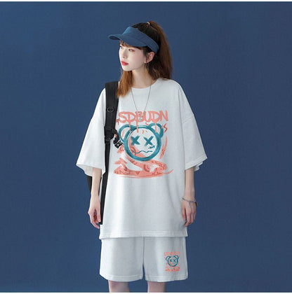 早い者勝ち   半袖Ｔシャツⅹパンツセット全4色