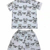 好感度UP カジュアル 夏に嬉しい機能付き 半袖Ｔシャツⅹパンツセット全4色<F-11628>
