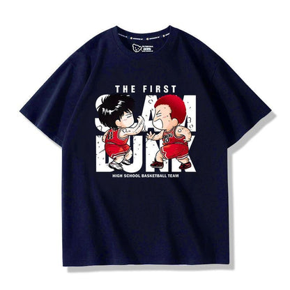 話題沸騰中   カジュアル プリント 全3色 半袖 Tシャツ 男女兼用F-8987