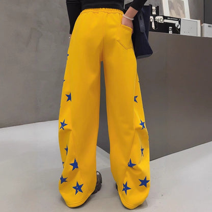 絶対流行 オシャレ 切り替え デザイン 三色 スウェット ジョガーパンツ F-12263