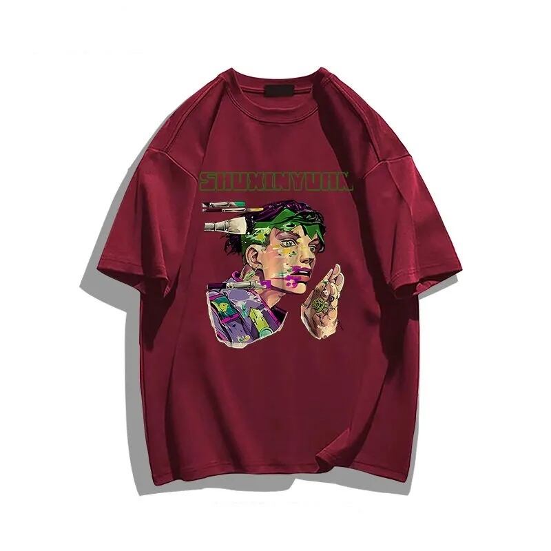着回し力抜群 カジュアル 定番シンプル プリント全6色 半袖TシャツF-7029