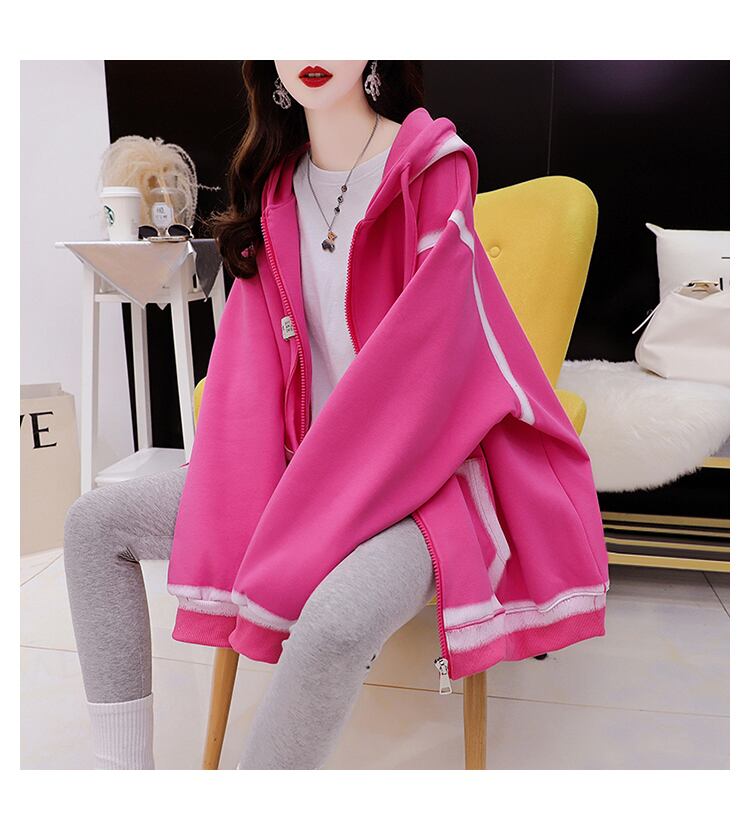 【裏起毛】元気いっぱい  厚手フード付きスタジャン 全3色パーカF-10346