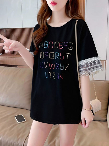 美人度アップ カジュアル 好感度UP 全4色 半袖 Tシャツ ＜F-11048＞