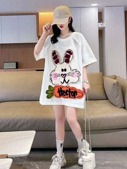 大活躍 好感度UP 海外トレンド カジュアル 全4色 半袖 Tシャツ ＜F-11096＞