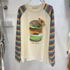 都市ファッショ デザイン オシャレ 大人可愛い 着心地良い プリント ストライプ柄 半袖TシャツF-9332