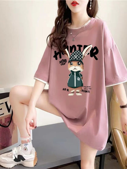 絶対欲しい プリント全4色 着心地抜群 Tシャツ カットソー＜F-8701＞