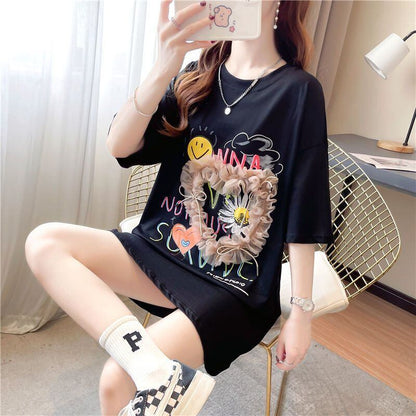 話題沸騰中 高級感溢れる オシャレ度満点 3色選択可 Tシャツ カットソー＜F-8293＞