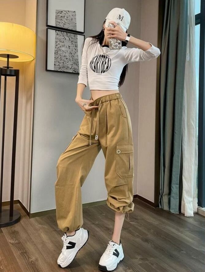 【裏起毛】好感度UP プラスベルベット 柔らかな肌触りで着心地も楽ちん！ 3色選択 ルーズストレートカジュアルパンツ F-9821