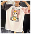 話題沸騰中 プリント切り替え 新作 全2色 半袖Tシャツ カットソー ＜F-8682＞