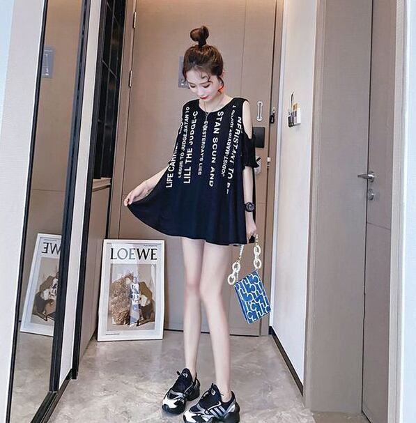 柔らかくて優しい印象 ファッション 美人度アップ プリント 全3色 半袖 Tシャツ F-9088