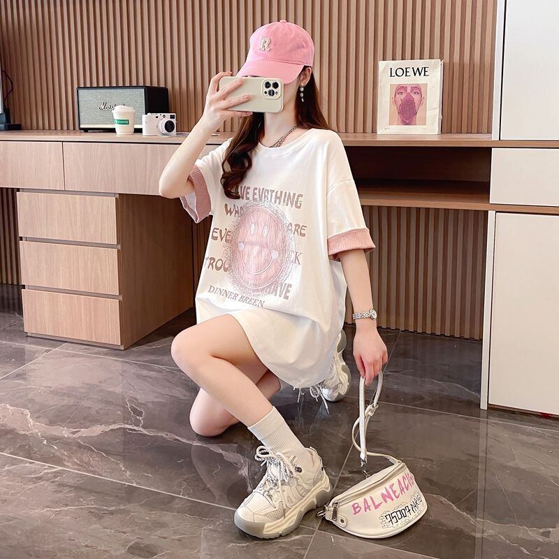 大好評 カジュアル 絶対欲しい キュート プリント全3色 半袖Tシャツ カットソー ＜F-8600＞