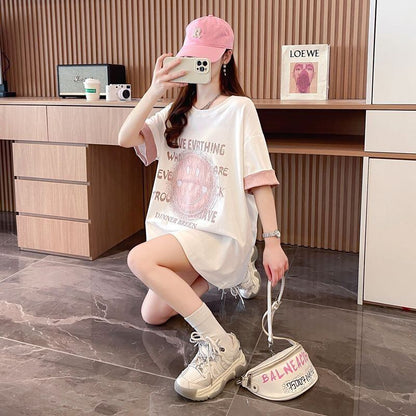 大好評 カジュアル 絶対欲しい キュート プリント全3色 半袖Tシャツ カットソー ＜F-8600＞