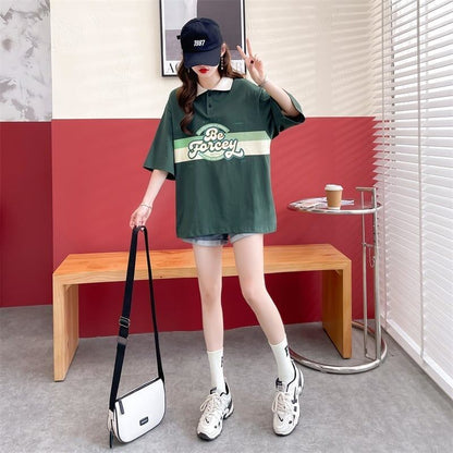 スタイルアップ   POLOネック ゆったり半袖 ＜F-3048＞
